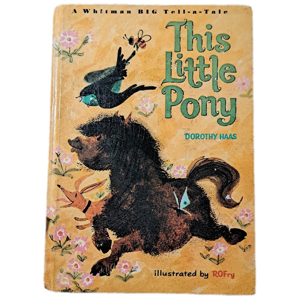 Vintage Whitman Big Tell-a-Tale Childrens Book Lot 1960s 1970s ABC Mee-Yow Pony - Picture 8 of 12